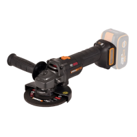 Угловая шлифмашина (болгарка) WORX WX814.9 аккумуляторная 20V, 125 мм, бесщеточная, без АКБ и ЗУ 