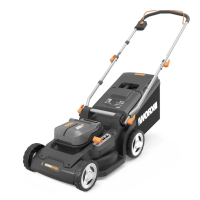Газонокосилка WORX WG745E аккумуляторная 40V 41 см, бесщеточная, с двумя АКБ на 4Ач и двойным ЗУ в 2A 