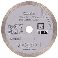 Пильный диск алмазный WORX WA6075, 76х1,6х10 мм 