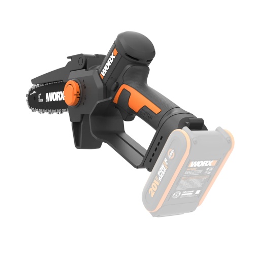 Мини-пила одноручная цепная WORX WG327E.9 аккумуляторная 20V 15 см, бесщеточная, без АКБ и ЗУ 