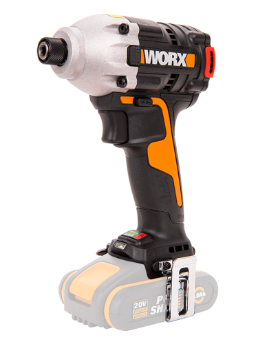 Винтоверт ударный WORX WX261.9 аккумуляторный 20V 230Нм, бесщеточный, без АКБ и ЗУ