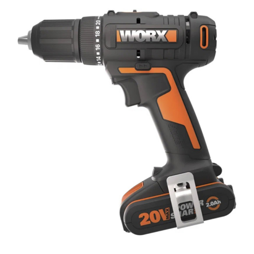Дрель-шуруповерт WORX WX108.9 аккумуляторная 20V 45Нм, без АКБ и ЗУ