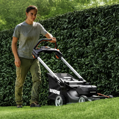 Газонокосилка самоходная WORX WG760E аккумуляторная 40V 51 см, бесщёточная, с двумя АКБ 5 Ач и двойным ЗУ 