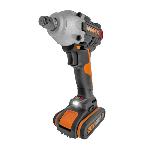 Гайковерт ударный WORX WX272 аккумуляторный 20V 300Нм, бесщеточный, с двумя АКБ на 2 А*ч и ЗУ, в кейсе