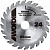 Пильный диск твердосплавный WORX WA5034, 24Т ТСТ 85х1,2х15 мм 