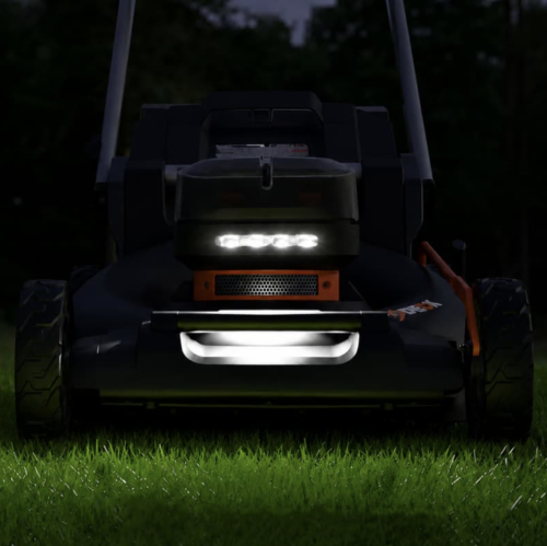 Газонокосилка самоходная WORX WG760E аккумуляторная 40V 51 см, бесщёточная, с двумя АКБ 5 Ач и двойным ЗУ 