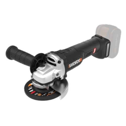 Угловая шлифмашина (болгарка) WORX WX813.9 аккумуляторная 20V, 115 мм, бесщеточная, без АКБ и ЗУ 