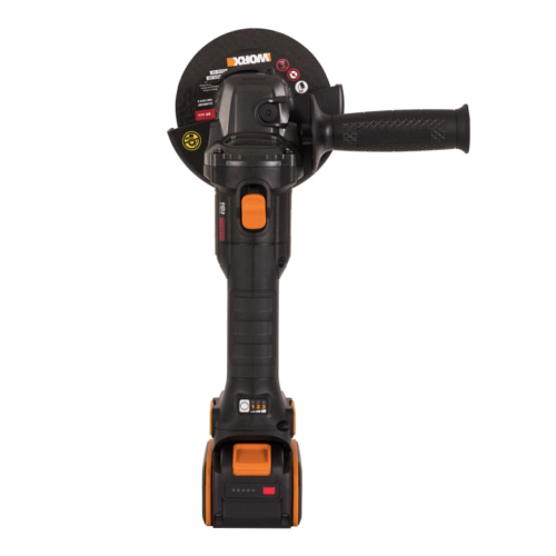 Угловая шлифмашина (болгарка) WORX WX814 аккумуляторная 20V, 125 мм, бесщеточная, с АКБ на 4 Ач и ЗУ, в кейсе 