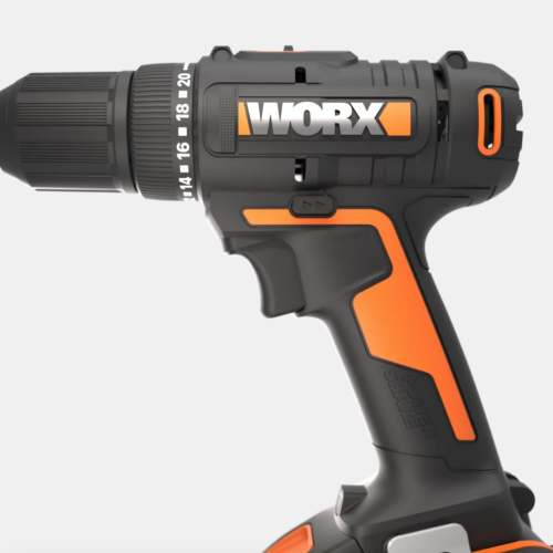 Дрель-шуруповерт WORX WX108.9 аккумуляторная 20V 45Нм, без АКБ и ЗУ