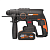 Перфоратор WORX NITRO WX381 аккумуляторный 20V 2 Дж, бесщеточный, с АКБ на 4Ач и ЗУ, в кейсе