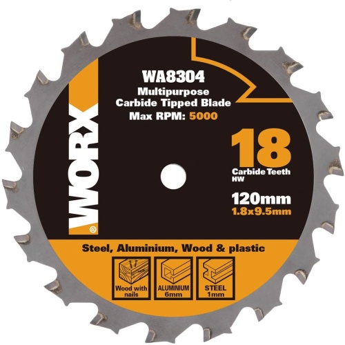 Пильный диск универсальный WORX WA8304, 120х1,8х9,5 мм 