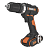  Дрель-шуруповерт ударная WORX WX370 аккумуляторная 20V 50Нм, с двумя АКБ на 2Ач и ЗУ, в кейсе