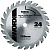Пильный диск твердосплавный WORX WA5046, 24T TCT 120х1,2х9,5 мм 