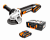 Угловая шлифмашина (болгарка) WORX WX800 аккумуляторная 20V 115мм, с двумя АКБ на 2Ач и ЗУ, в кейсе 