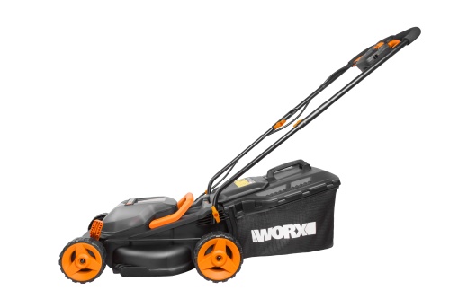 Газонокосилка WORX WG779E.1 аккумуляторная 40V 34см, с двумя АКБ на 4Ач и двойным ЗУ в 2A+2А 